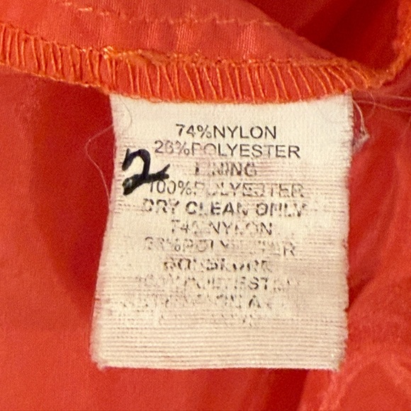 Trina Turk Pre-Owned Size 2 Elegant Coral Lace Long Sleeve Mini Cocktail Dress - Picture 11 of 11